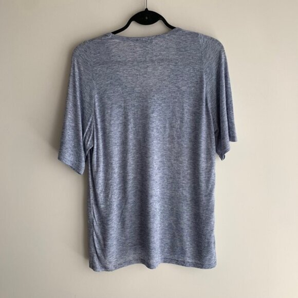 Aritzia Wilfred Free T-Shirt Heathered Oversized Marle Crew neck Short Sleeve XS - Picture 14 of 15